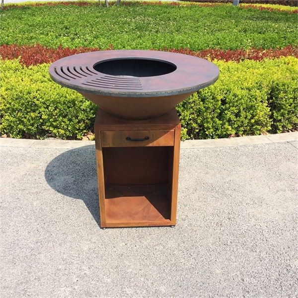 Hotels Fire Table Barbeque Corten Near Me
